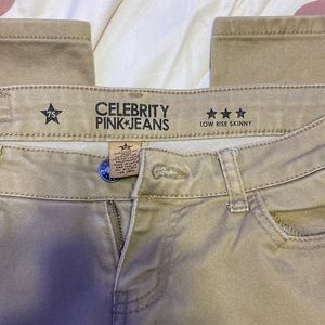 Dark Tan | Low Rise Skinny Jeans | Celebrity Pink Jeans
